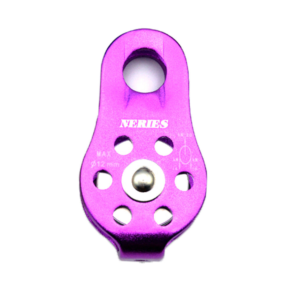 Rock climbing fixed small single pulley