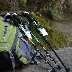 Multifunctional Carbon Fiber Trekking Pole Telescopic Folding