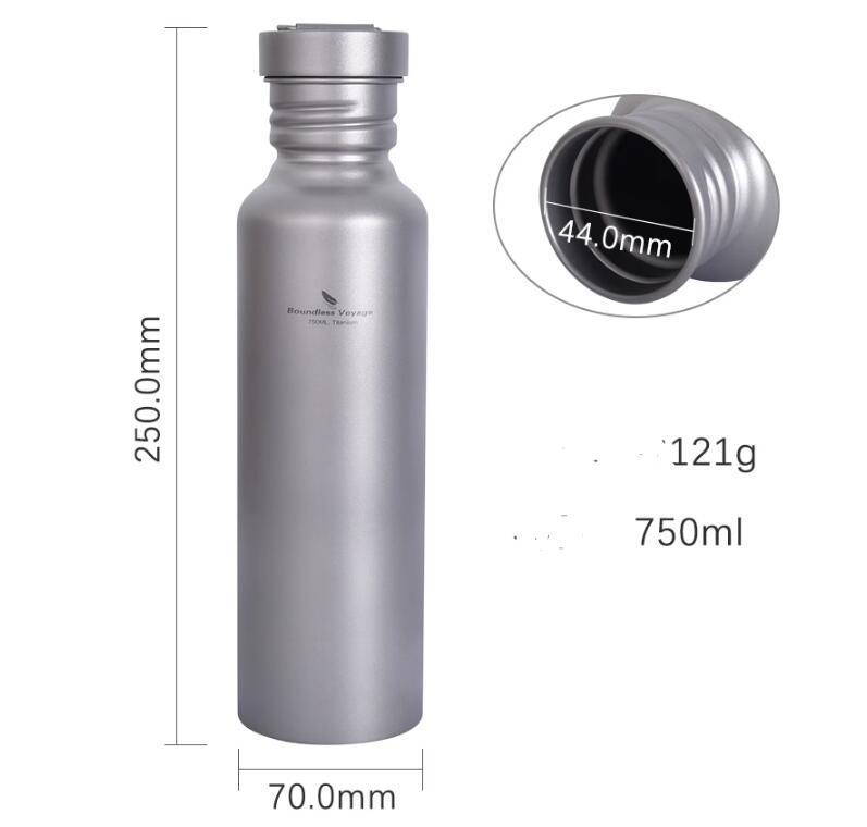 Portable Camping Outdoor Titanium Pure Titanium Water Bottle