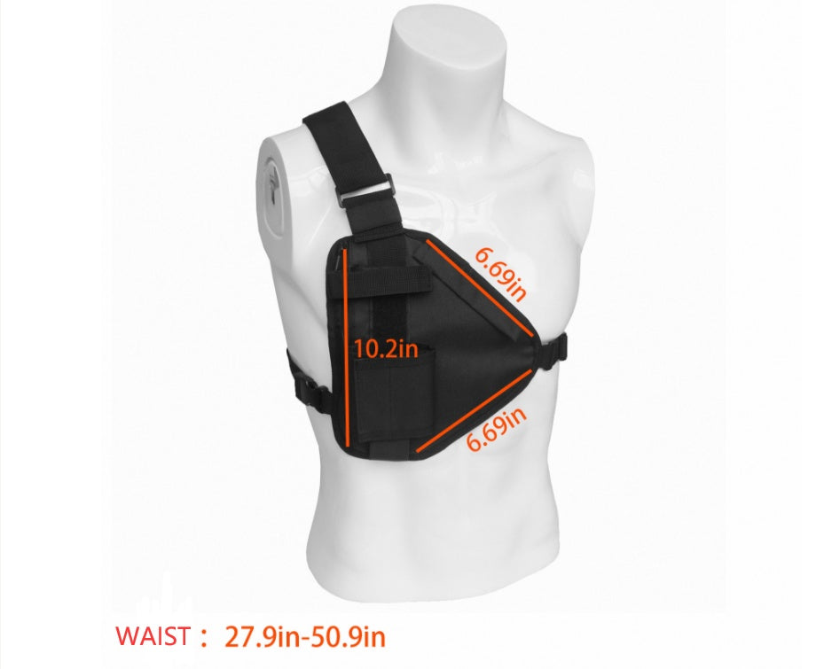 Tactical vest chest bag