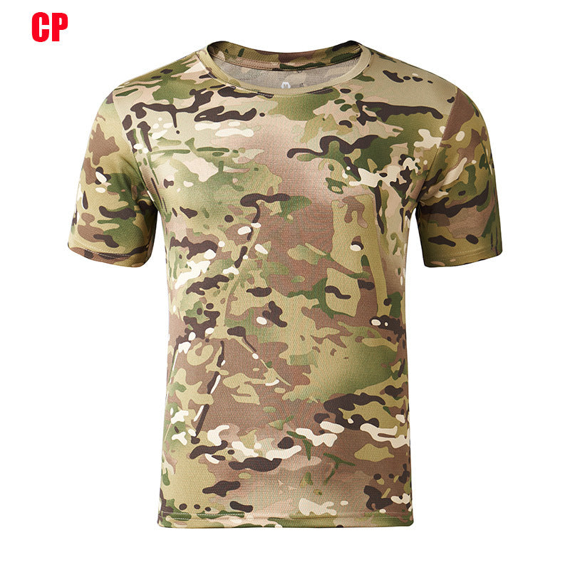 Tactical Camouflage T-shirt Outdoor T-shirt Outdoor Camouflage Short Sleeve Tactical Short Sleeve