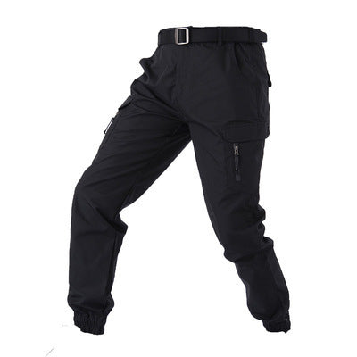 Camouflage Tactical Pants Lattice Fanshui 65 35 Plaid Tactical Pants Drawstring Feet