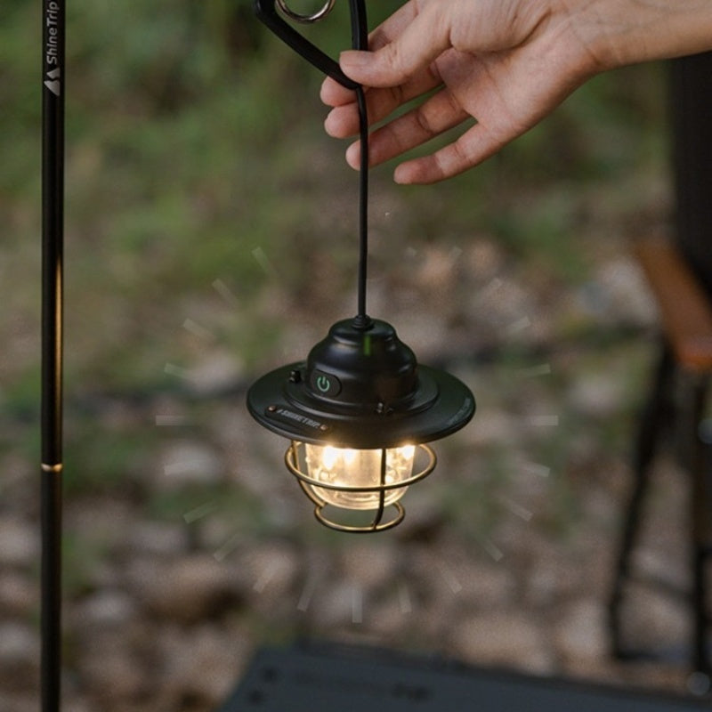 Shanqu Outdoor Camping Lantern Pine Cone Lamp Chandelier