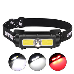 Flood Light Headlamp Fishing Lamp Built-in Battery