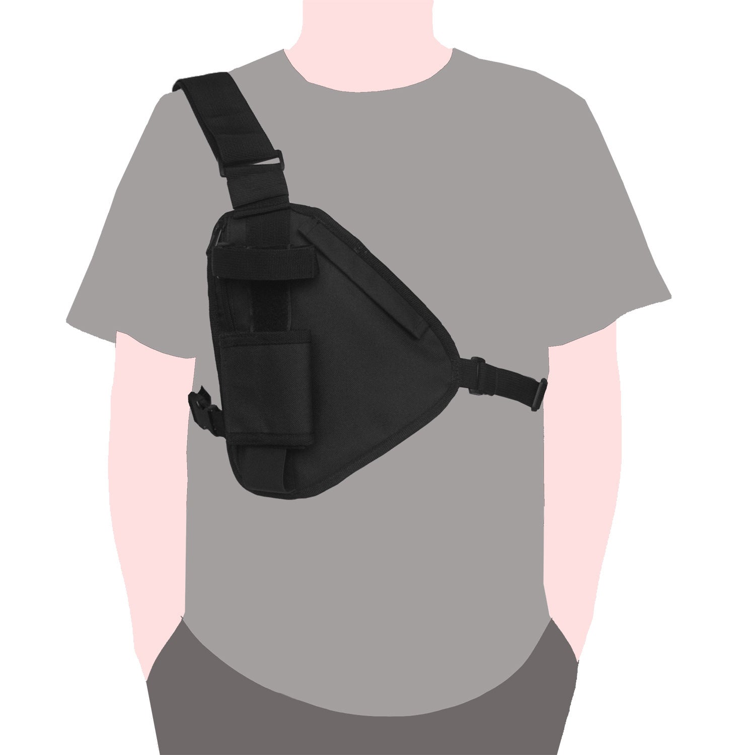 Tactical vest chest bag