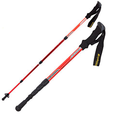 Trekking four-section telescopic light trekking pole