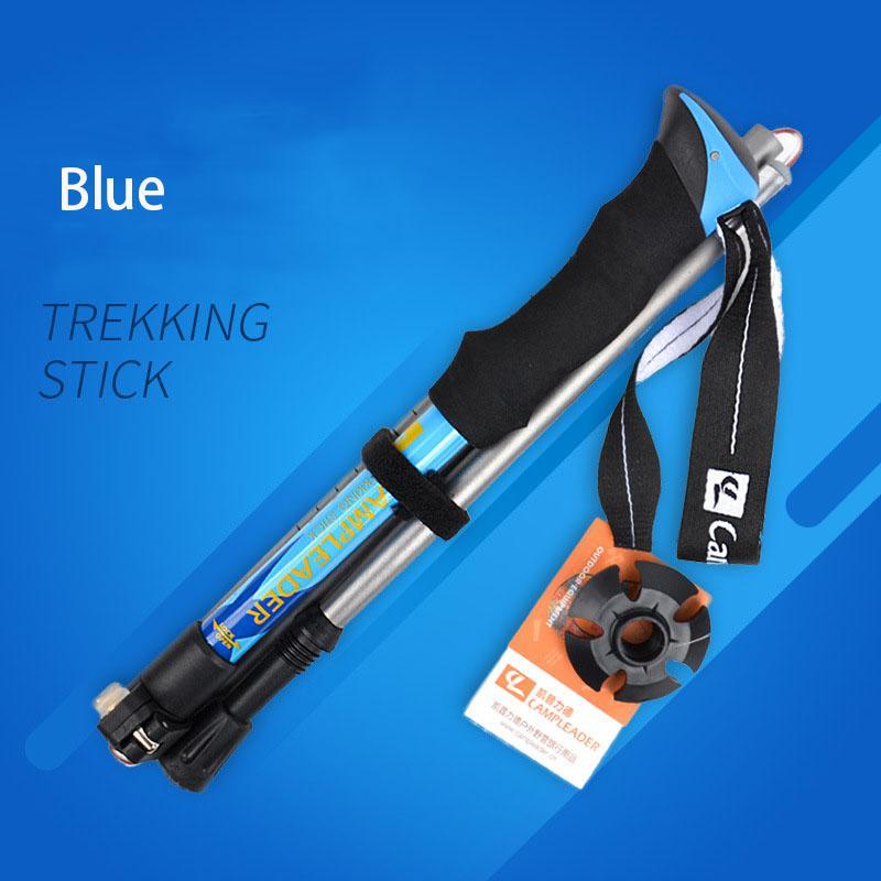 Outdoor Lightweight Outer Lock 5-section Folding Trekking Pole