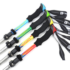 Outdoor Lightweight Outer Lock 5-section Folding Trekking Pole