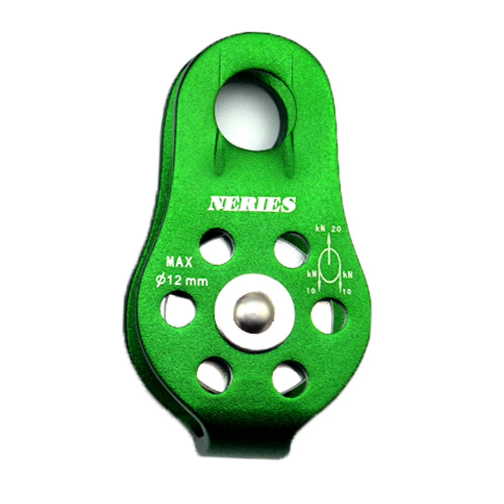 Rock climbing fixed small single pulley