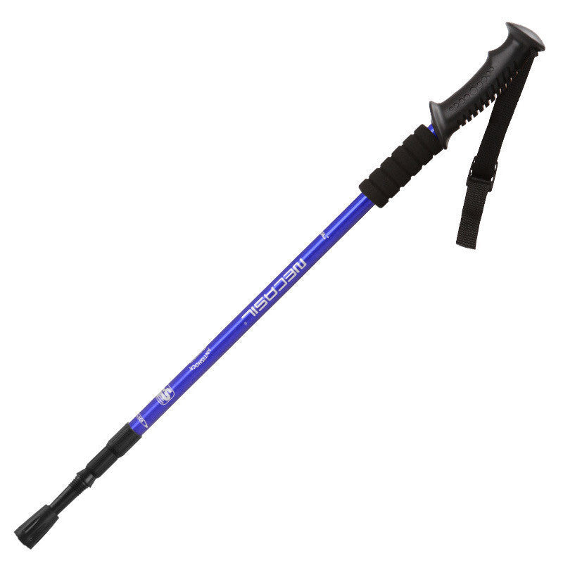 Three-section aluminum alloy straight trekking pole