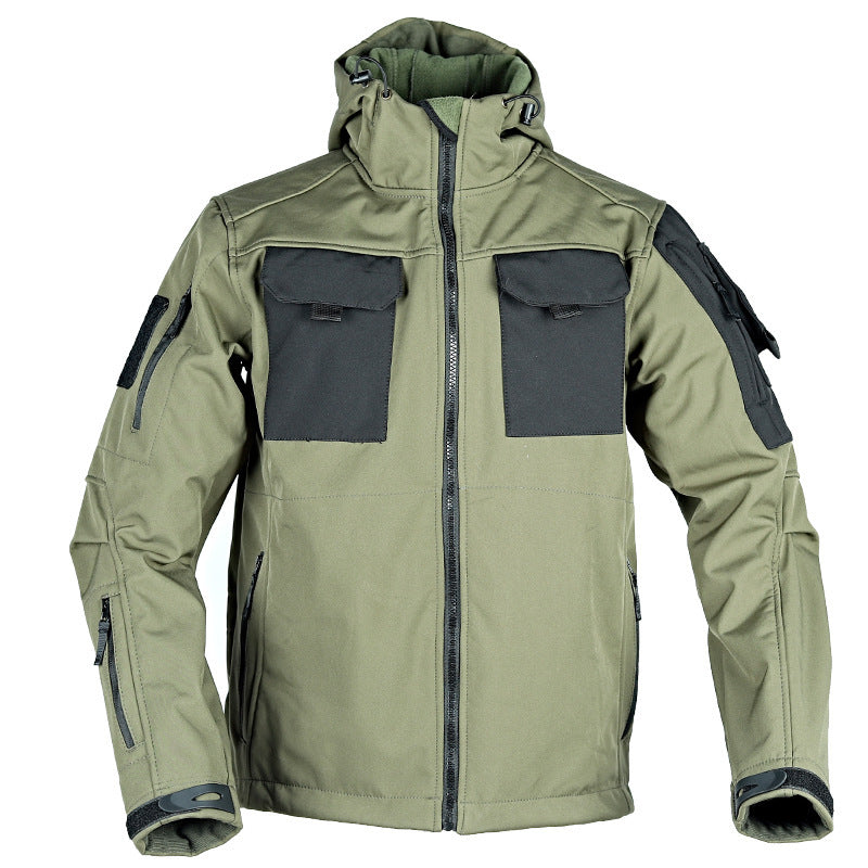 Tactical Soft Shell Jacket Tactical Windbreaker Waterproof Outdoor